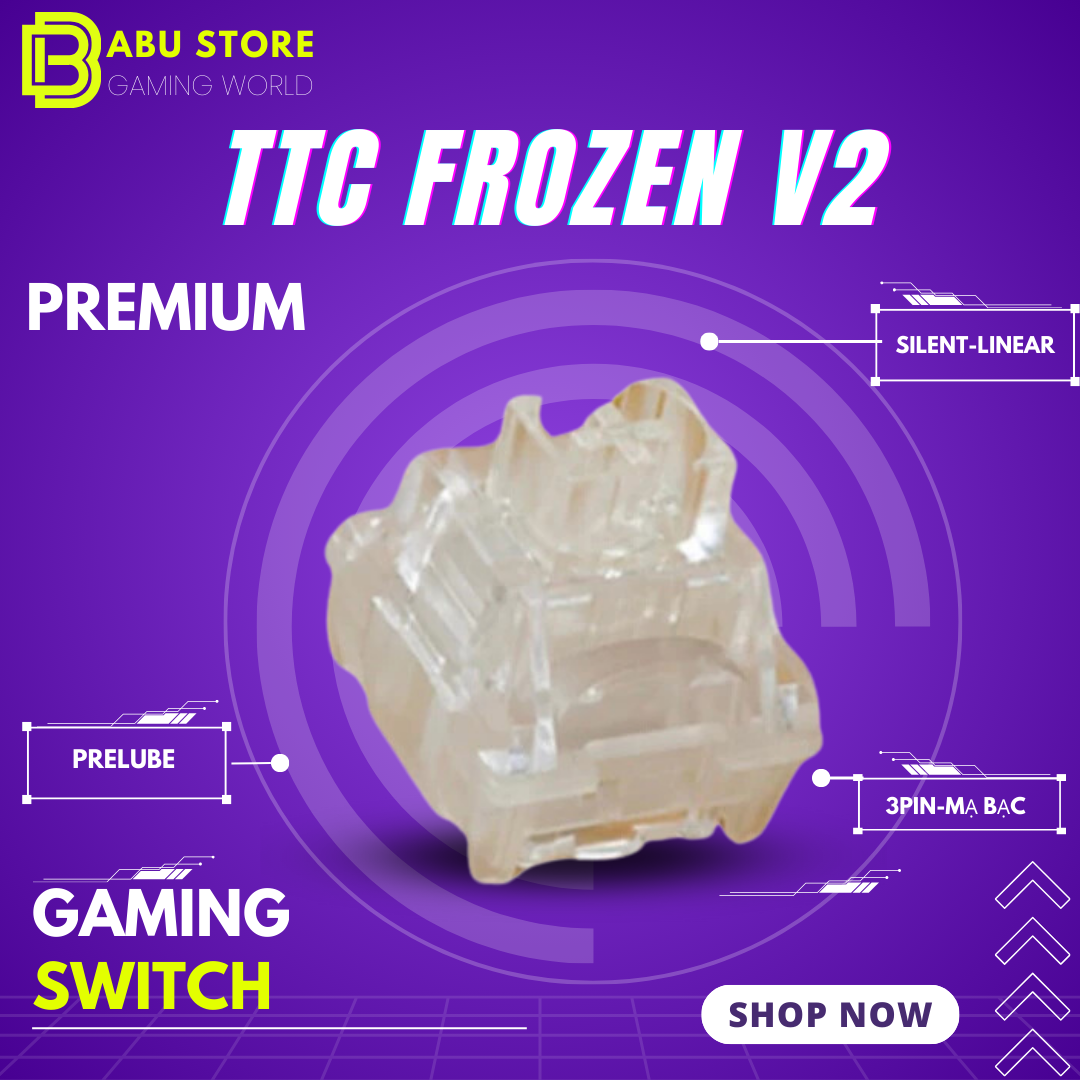 Switch TTC Frozen v2 Silent Cao Cấp mạ bạc